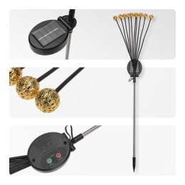 Светильник грунтовый Лалели 3000К встроен. аккумулятор солнечная панель коллекция Стамбул Rexant 602