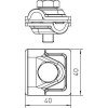 Соединитель для быстр. монтажа d 6-8/8-10 Vario медь 249 6-10 CU OBO 5311417