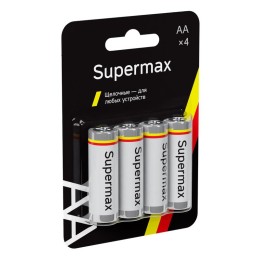 Элемент питания алкалиновый AA/LR6 4хBL (блист.4шт) SuperMax SUPLR64BL