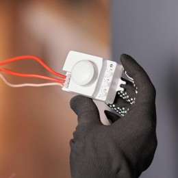 Датчик движения настенно-потолочный микроволновый ДДНПМ 01 180/360град. 1200Вт 10-2000Лк 3-10м 10-90