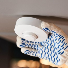 Датчик движения потолочный микроволновый ДДПМ 01 120/360град. 1200Вт 10-2000Лк 3-10м 10-900сек 5.8ГГ