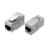 Адаптер проходной (coupler) Keystone Jack RJ45 (8P8C) кат.6 4 пары экранир. CA2-KJ-C6-SH-BK черн. Hy