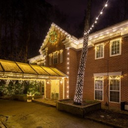 Гирлянда "Белт Лайт" 2жил. шаг 40см патроны E27 1320Вт IP65 влагостойкая провод бел. (уп.100м) Neon-