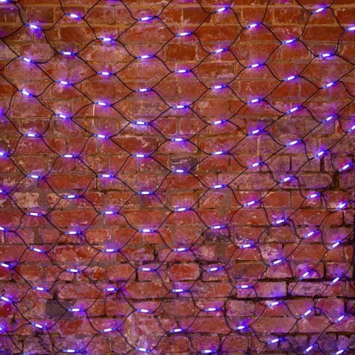Гирлянда светодиодная "Сеть" 2х4м 560LED бел./син. 50Вт 220-240В IP67 с контроллером двойн. диоды пр