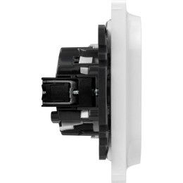 Розетка 2-м СП Valena Life 16А IP20 250В 2х2P+E безвинтов. клеммы с лицев. панелью механизм бел. Leg