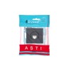 Розетка компьютерная 1-м СП ASTI IP20 RJ45 механизм Cat 6e черн. бархат LEZARD 7081-4288-140
