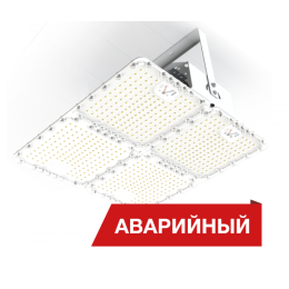 Светильник светодиодный Quadro 160/23500 К25 160Вт 5000К IP54 23500лм 0.95PF 80Ra Кп<5 лира аварийн.