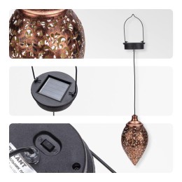 Светильник подвесной Фатих 3000К встроен. аккумулятор солнечная панель коллекция Стамбул Rexant 602-