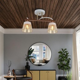 Люстра Glasses 60Вт E27х2 IP20 Freya FR5156PL-02WG