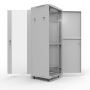 Шкаф напольный 19дюйм Standart 32U 600х1000мм передняя дверь стекло задняя дверь металл RAL7035 Rexa