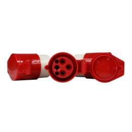 Адаптер силовой трехлучевой 1013 14 16А 6h 380AC 3P+PE IP44 КЭАЗ 235598