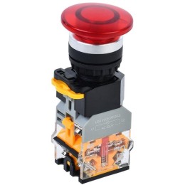 Кнопка "Грибок" D8-11MD d22мм 1НО+1НЗ с подсветкой красн. KARAT IEK BBG30-11MD-3-12-K04