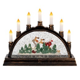 Светильник декоративный "Подсвечник" эффект снегопада Neon-Night 501-164