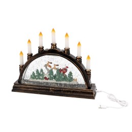 Светильник декоративный "Подсвечник" эффект снегопада Neon-Night 501-164