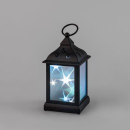 Фонарь декоративный 11х11х22.5см RGB эффект мерцания корпус черн. Neon-Night 513-064