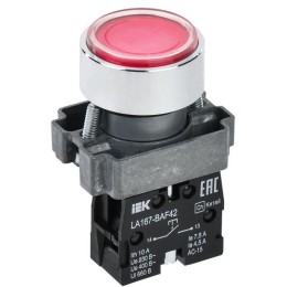 Кнопка LA167-BAF42 d22мм 1НЗ красн. KARAT IEK BBT20-BAF42-2-22-67-K04