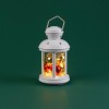 Фонарь декоративный 12х12х20.6см с шариками тепл. бел. свечение корпус бел. Neon-Night 513-062