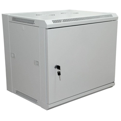Шкаф настенный 19дюйм 12U 600х600х635мм (ШхГхВ) передняя дверь металл боковые стенки съемные (разобр