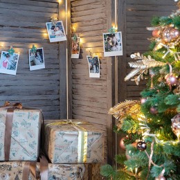 Прищепка деревянная "Звездочки" 16х4.5х1.3см IP20 бирюз. (уп.6шт) Neon-Night 504-033