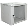 Шкаф настенный 19дюйм 15U 600х600х770мм (ШхГхВ) передняя дверь стекло боковые стенки съемные (разобр