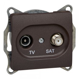 Systeme Electric Glossa Шоколад Розетка TV-SAT оконечная 1DB