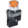 Кнопка LA167-BW3571 d22мм RC 1НО с подсветкой желт. KARAT IEK BBT20-BW3571-1-12-67-K05