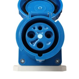 Розетка 133 63А 6h 220AC 2P+PE IP67 для монтажа на поверхность КЭАЗ 241219