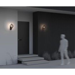 Светильник Via 1х60Вт E27 IP44 бра настен. Maytoni O024WL-01G