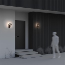 Светильник Via 1х60Вт E27 IP44 бра настен. Maytoni O024WL-01G