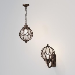 Светильник Via 1х60Вт E27 IP44 бра настен. Maytoni O024WL-01G