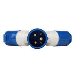 Адаптер силовой трехлучевой 1013 16А 6h 220AC 2P+PE IP44 КЭАЗ 235597