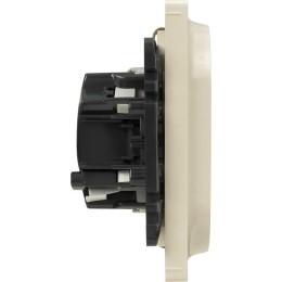 Розетка 2-м СП Valena Life 16А IP20 250В 2х2P+E безвинтов. клеммы с лицев. панелью механизм сл. кост