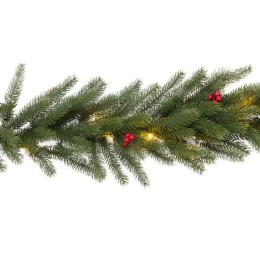 Гирлянда "Еловый шлейф с ягодами и гирляндой" 1.8м 30LED тепл. бел. 3.6Вт 31В IP44 литой Neon-Night