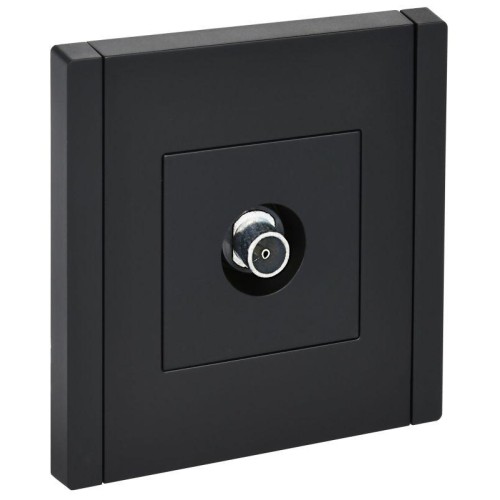 Розетка TV оконечная FORTE&PIANO FP128 черн. IEK FP-A10-O-K02
