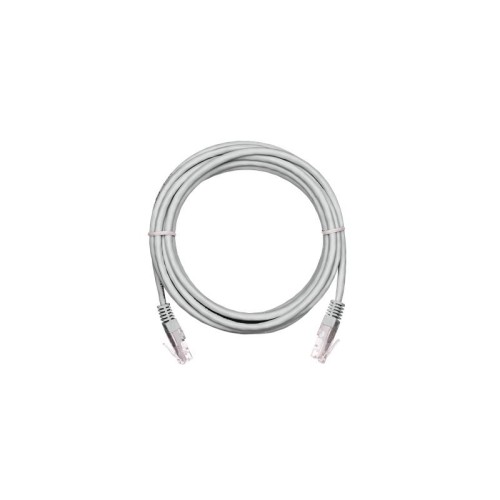 Патч-корд U/UTP 5е RJ45/8P8C 4 пары PVC мж обмедн. 1м сер. (уп.10шт )NETLAN EC-PC4UD55B-010-GY-10