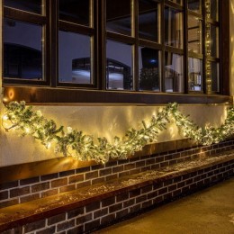 Гирлянда "Еловый шлейф заснеженный" 2.7м d26см IP44 ПВХ Neon-Night 307-122