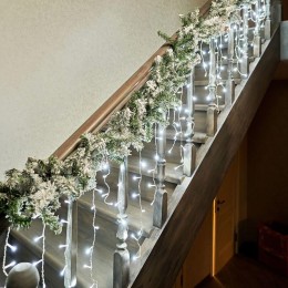 Гирлянда "Еловый шлейф заснеженный" 2.7м d26см IP44 ПВХ Neon-Night 307-122