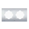 Рамка 2-м Cosmo алюм. ABB 612-011000-226