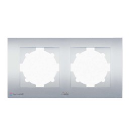 Рамка 2-м Cosmo алюм. ABB 612-011000-226