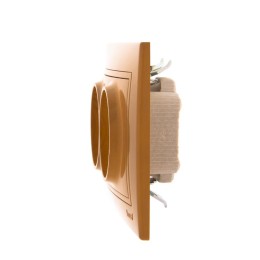 Розетка 2-м СП Mira 16А IP20 без заземл. керамика ольха LEZARD 701-0701-128