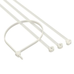 Хомут кабельный 4.8х300 P6.6 с двойн. замком бел. (уп.100шт) DKC 21217SR