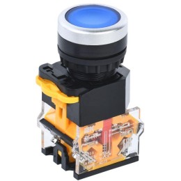 Кнопка D8-11T d22мм 1НО+1НЗ с фиксацией син. KARAT IEK BBT30-11T-3-21-K07