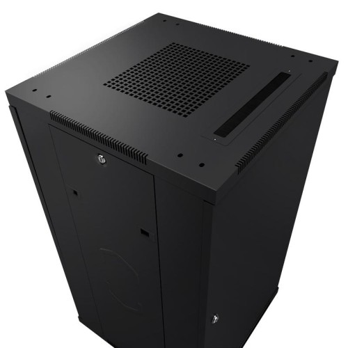 Шкаф монтажный телекоммуникационный напольный SH-05C-27U60/80-BK 19дюйм 27U 600х800х1388мм для распр