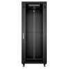 Шкаф монтажный телекоммуникационный напольный SH-05C-27U60/80-BK 19дюйм 27U 600х800х1388мм для распр