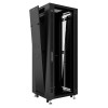 Шкаф монтажный телекоммуникационный напольный SH-05C-27U60/80-BK 19дюйм 27U 600х800х1388мм для распр