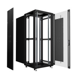 Шкаф монтажный телекоммуникационный напольный SH-05C-47U80/100-BK 19дюйм 47U 800х1000х2277мм (ШхГхВ)
