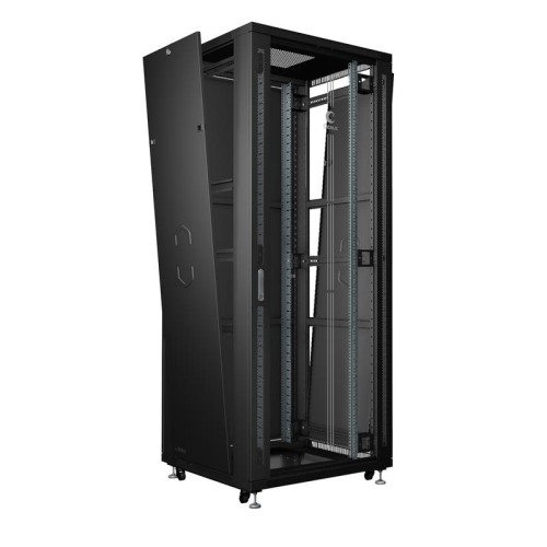 Шкаф монтажный телекоммуникационный напольный SH-05C-47U80/100-BK 19дюйм 47U 800х1000х2277мм (ШхГхВ)