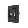Розетка компьютерная 2-м СП ASTI IP20 RJ45 в сборе черн. бархат LEZARD 7081-4242-141