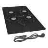 Модуль вентиляторный TRAY-100-BK с 4-я вентиляторами для установки в напольные шкафы SH-05C ND-05C г