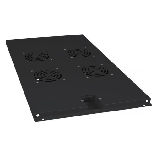 Модуль вентиляторный TRAY-100-BK с 4-я вентиляторами для установки в напольные шкафы SH-05C ND-05C г